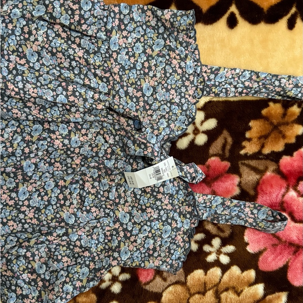 American Eagle Blue Floral Kids Dress